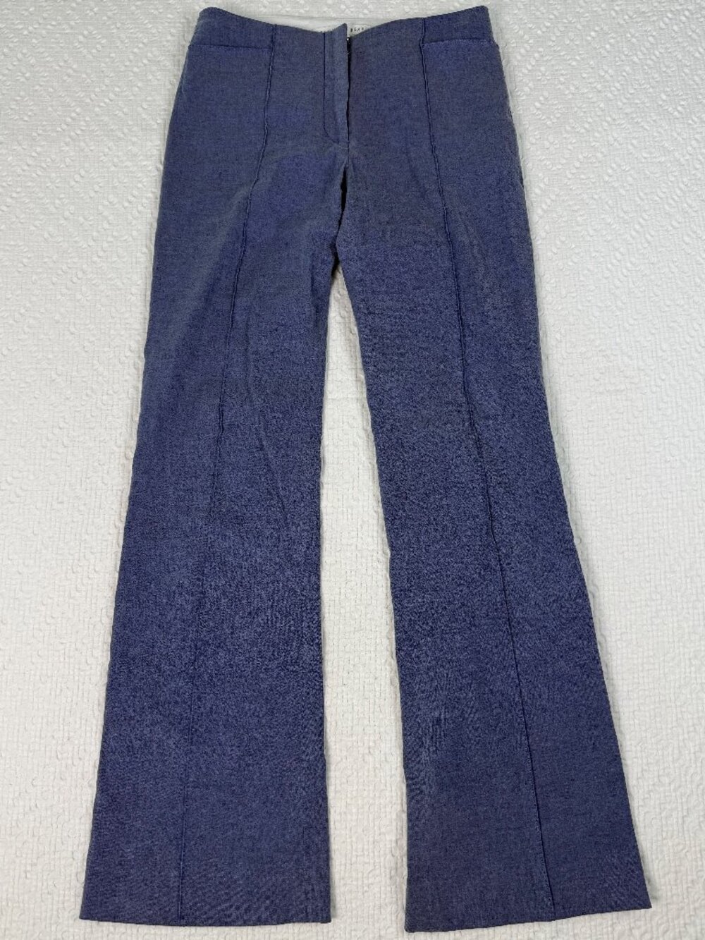 Veronica Beard Blue Linen Blend Wide Leg Pants Size 1
